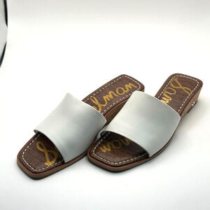 Sam Edleman Valery Wedge Mule White Sandal Women's 8